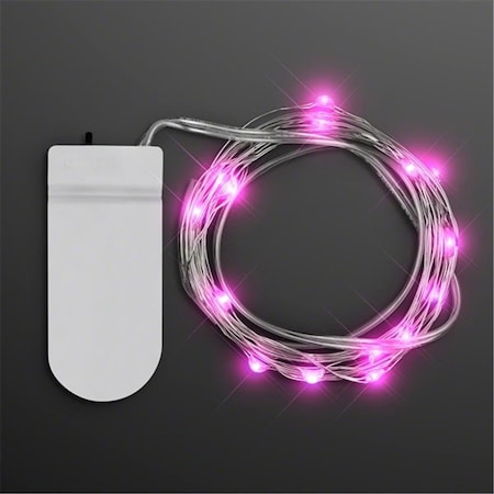Surprise LED 80 in. Wire String Lights, Pink SU2797295